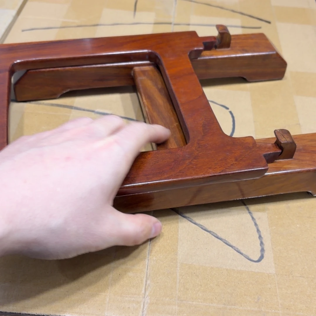 南***山花梨木类书架般若中古美术工艺品