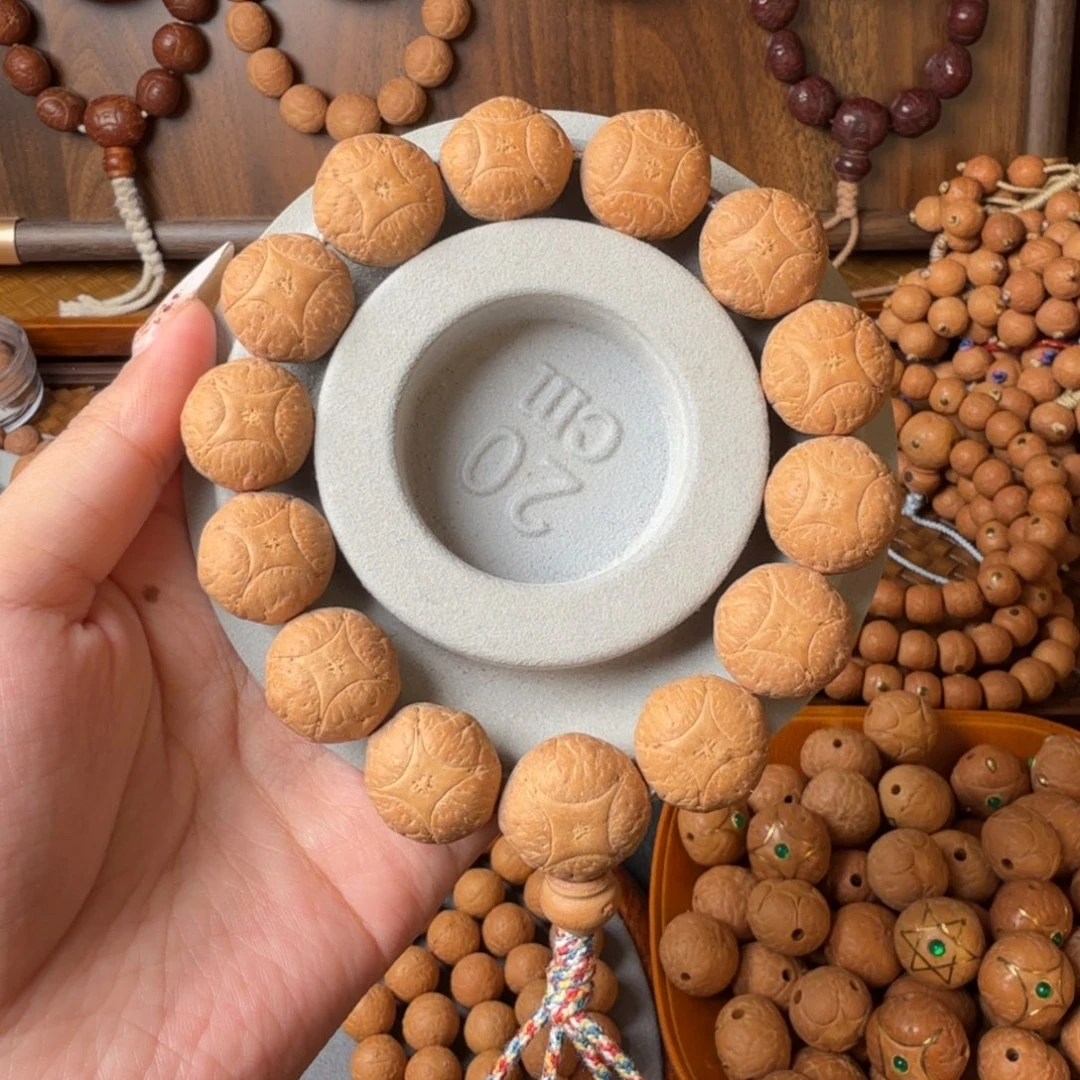 凤眼菩提把件18mm/同树麒麟眼手串