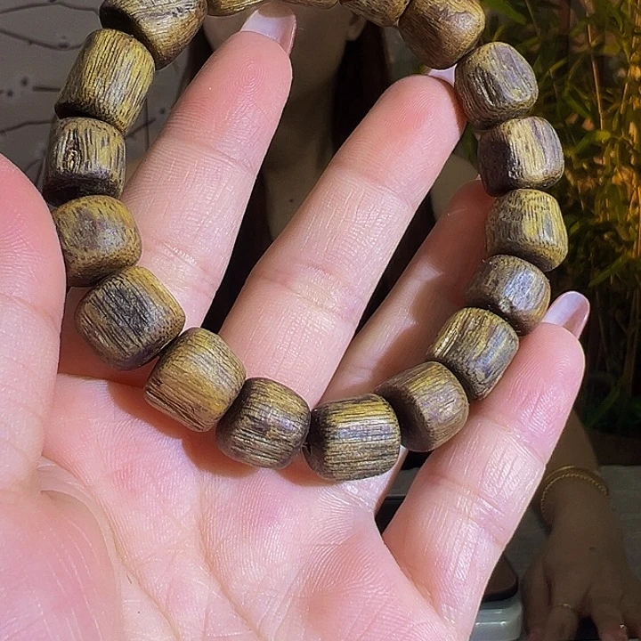 手串沉香九九沉树心油单圈