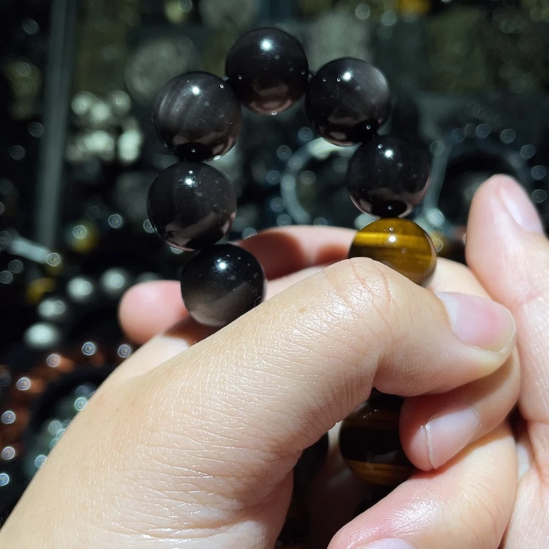 木变石手链未镶嵌夜***瑰