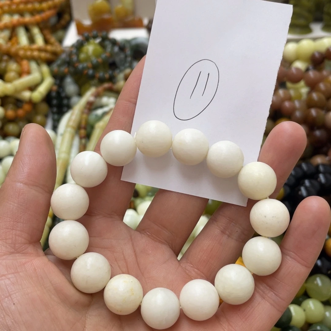 蛇纹石玉手链未镶嵌