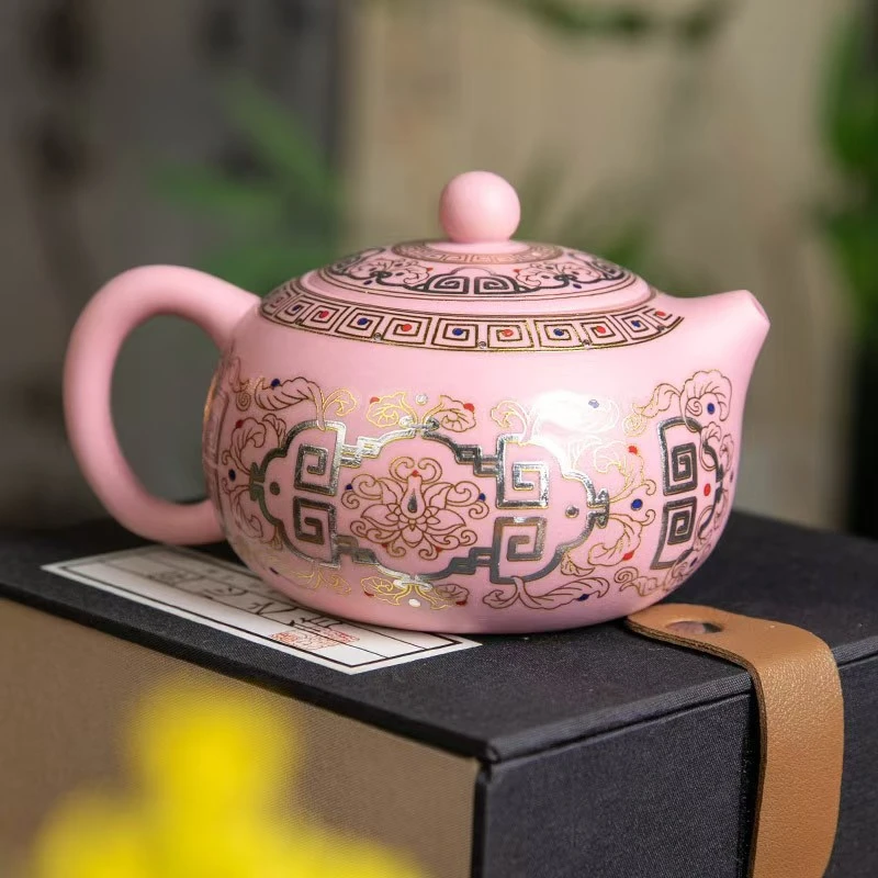 原矿西施紫砂壶红粉佳人一壶两杯旅行茶具套装