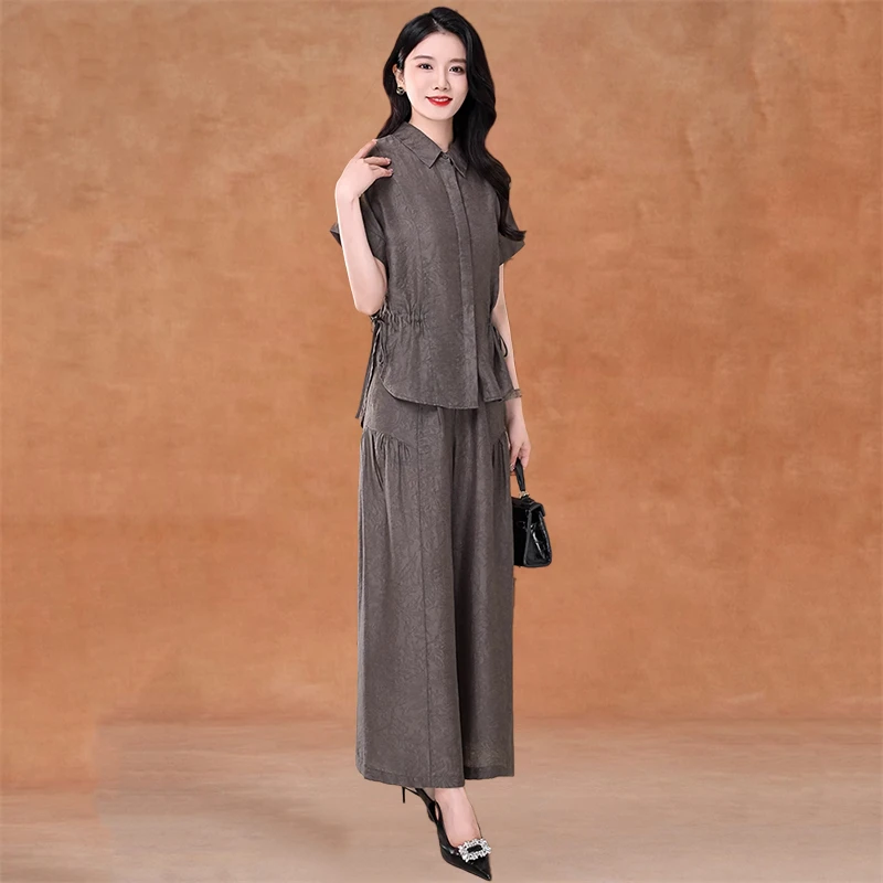 拉夏贝尔职业套装女夏装2025新款爆款洋气高级感贵夫人品牌一整套