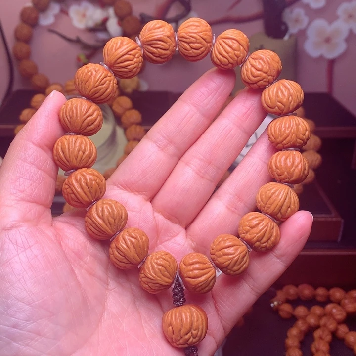 桃核手串龙纹桃核4