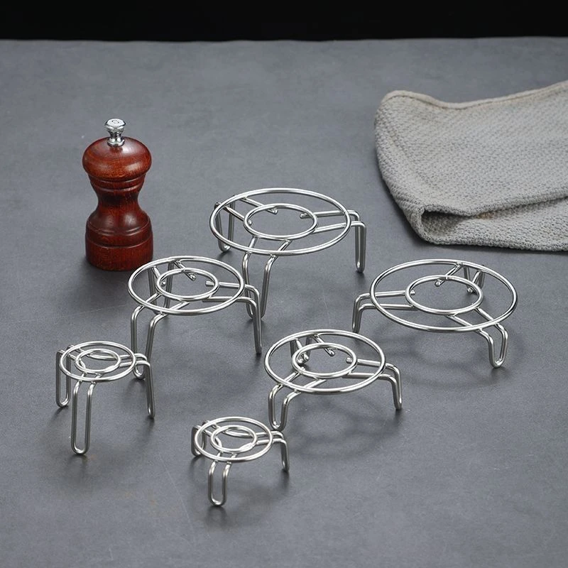 超迷你不锈钢超小蒸架蒸格家用奶锅养生壶小锅架子高矮脚隔水架子