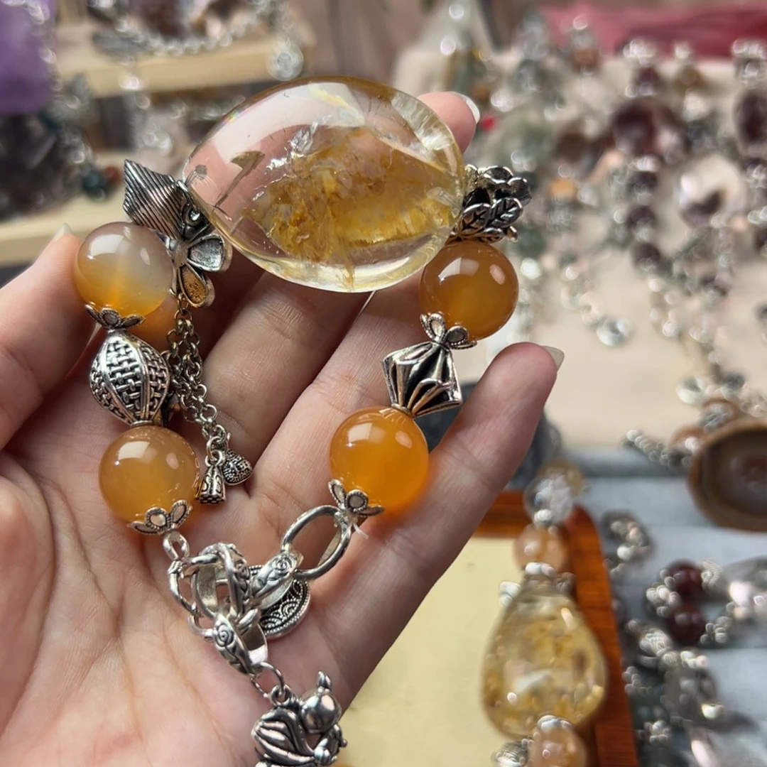 水晶手链合金无*手串