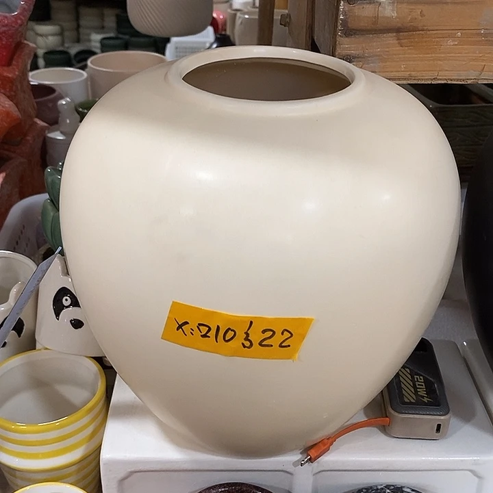摆件陶盆有孔 微瑕介意勿拍