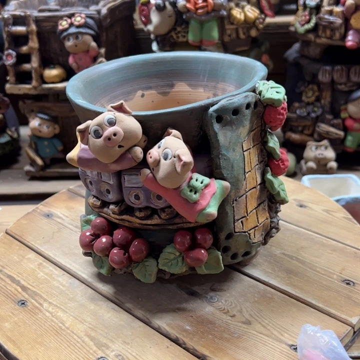 嘻哈多肉花盆百搭好看