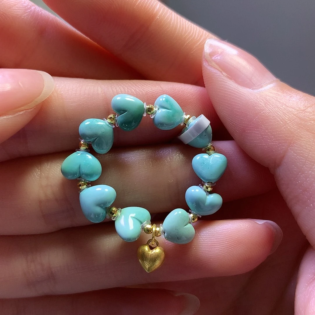 绿松石18K金镶嵌戒指