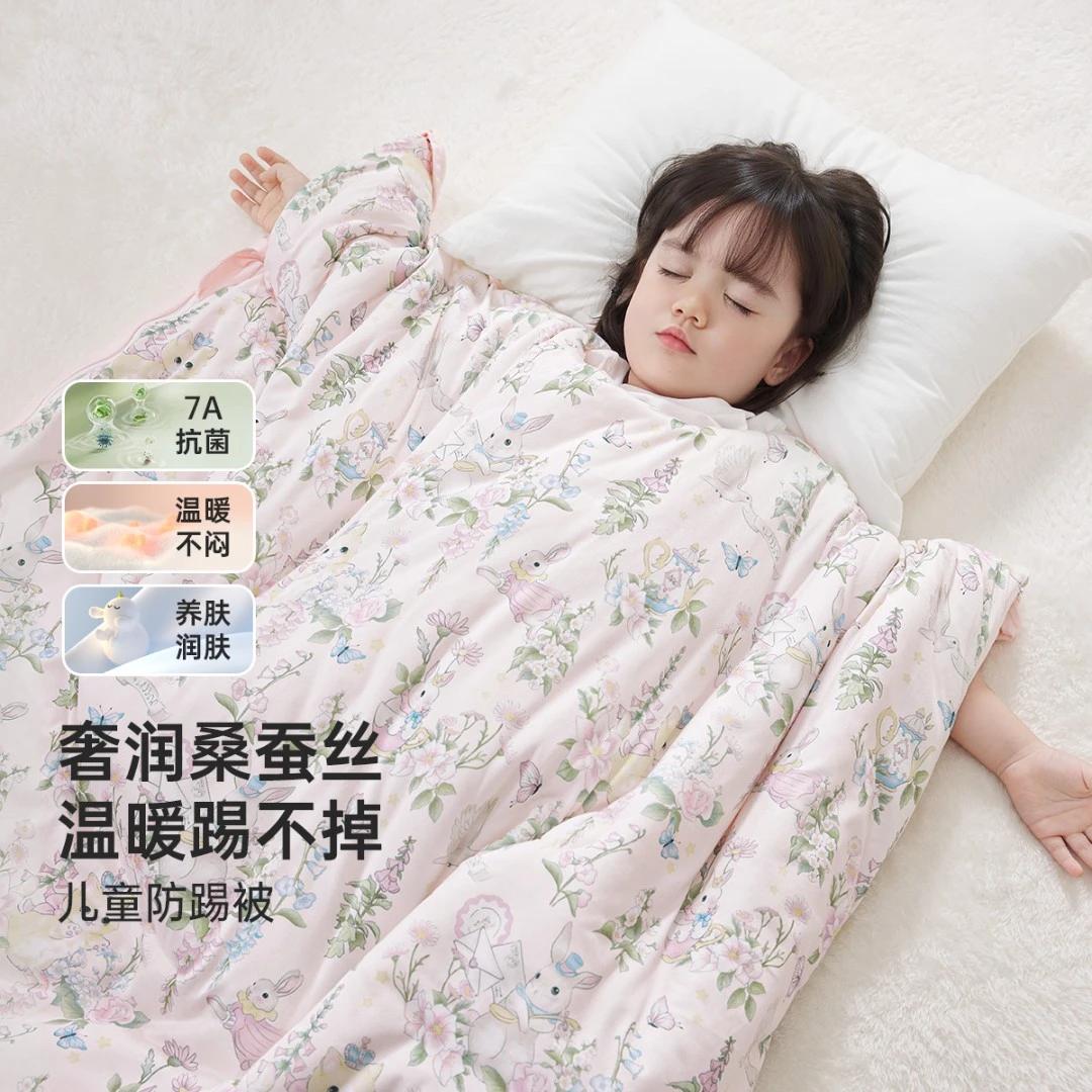 wellber/威尔贝鲁儿童防踢被子神器护肚四季通用一体大童25新