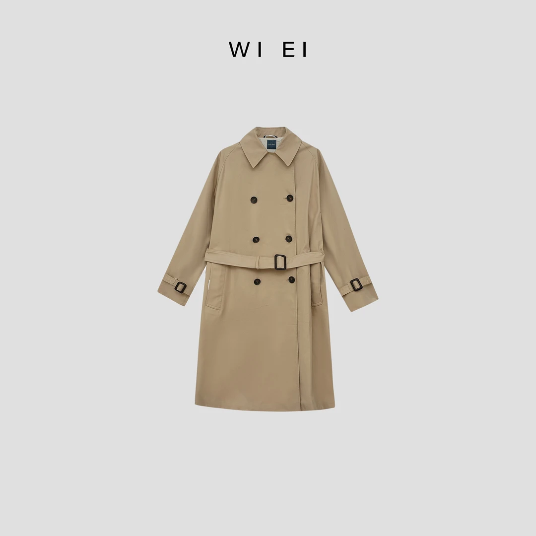《WE ARE》重磅 SUPIM*棉 极简 双排扣周末系列 长款风衣 5C0054