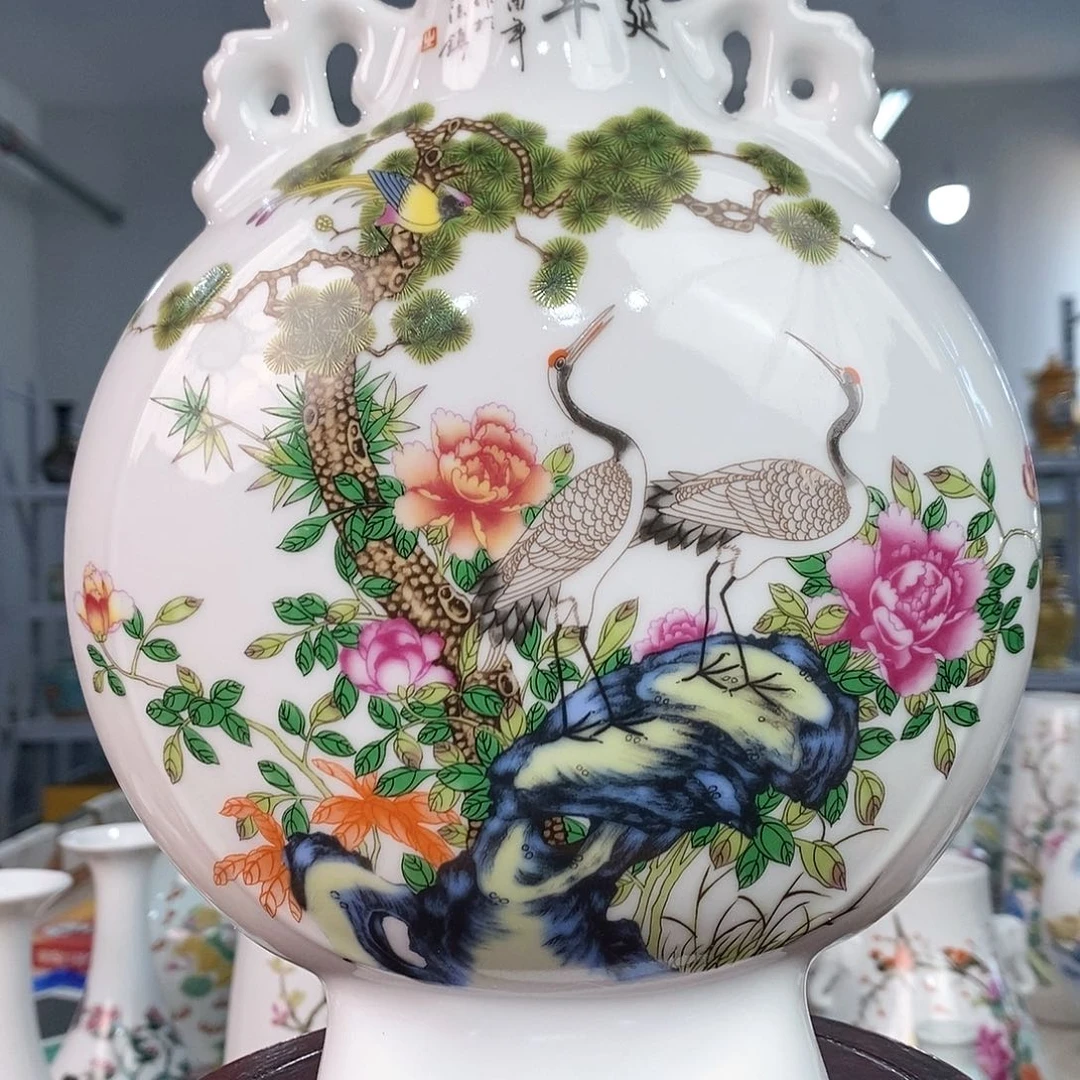 摆件景德镇陶瓷花瓶摆件