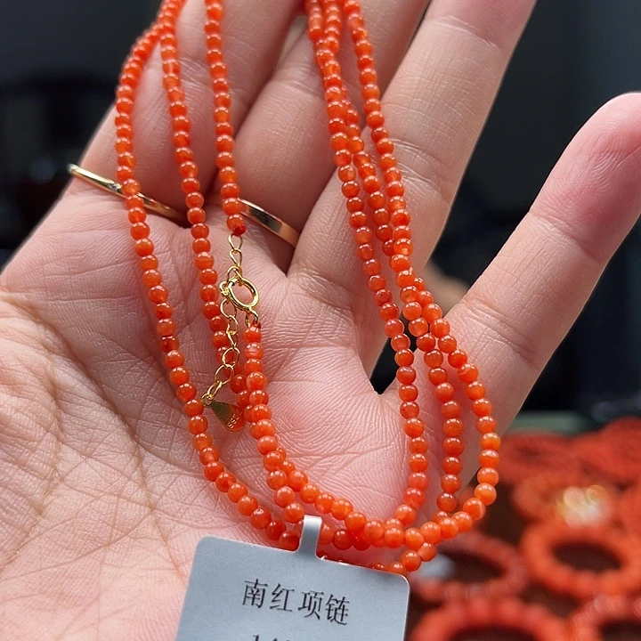 南红玛瑙未镶嵌小米珠2mm（多样性发一）