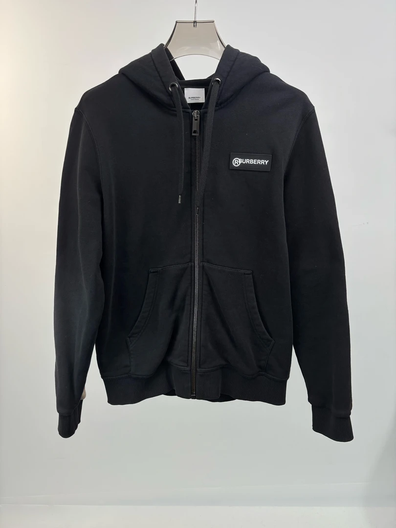 99新 YSL/圣罗兰 博柏利手臂格纹拉链连帽外套 S码 99新  14980