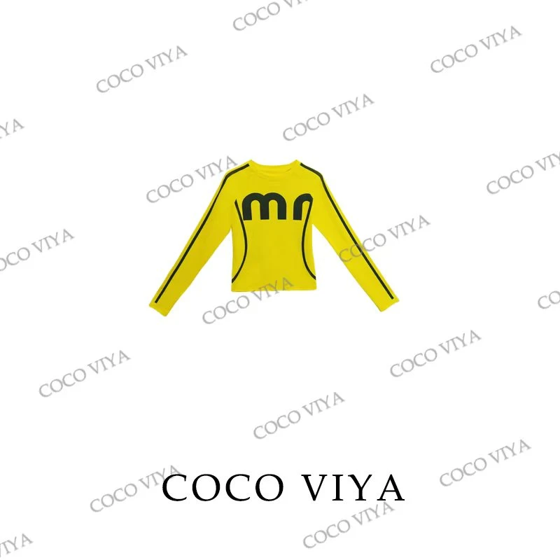 DD 2024 COCOVIYA设计感印花秋冬百搭设计感时尚休闲上衣24C-092
