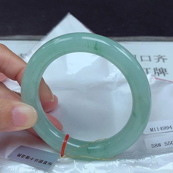 翡翠未镶嵌手镯58圈4994