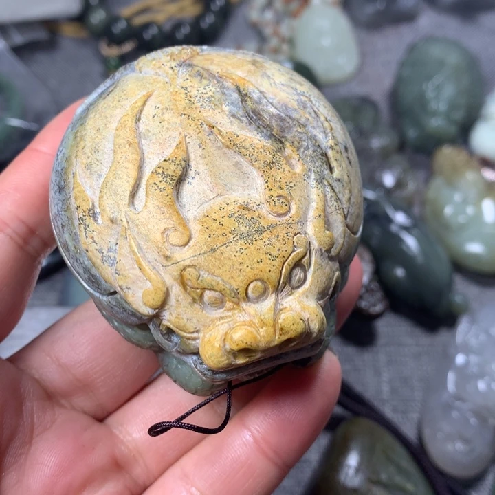 和田玉把件未镶嵌静**我