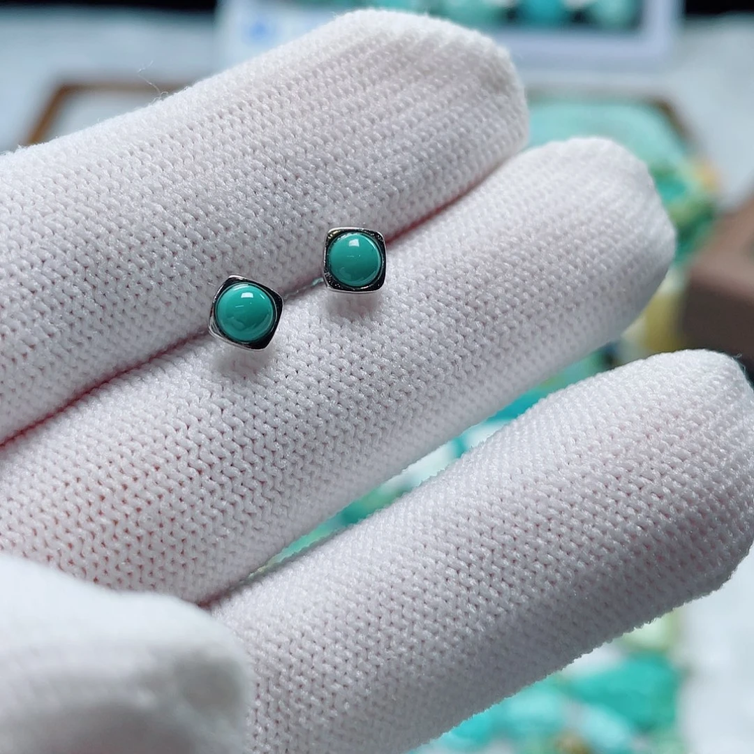 绿松石银S925镶嵌珠宝奇石