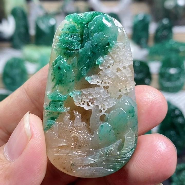 未镶嵌独山玉颈饰