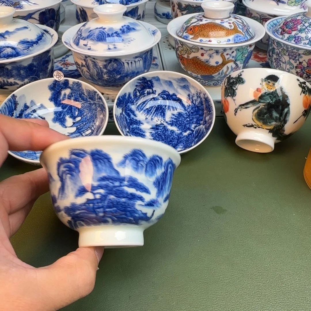 陶纯手工纯手绘茶具393