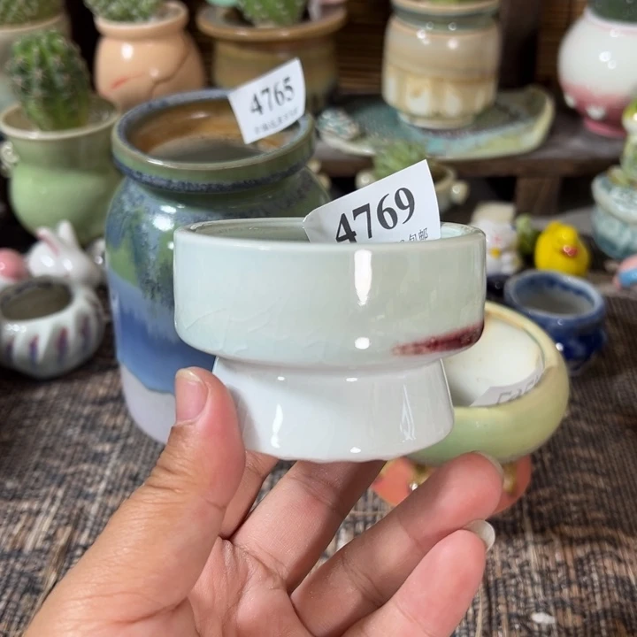 口6 手工花盆满30包邮