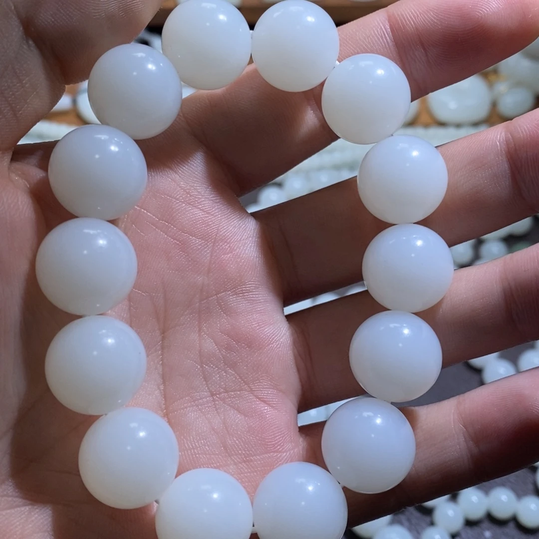 富***生和田玉（糖玉）未镶嵌手链