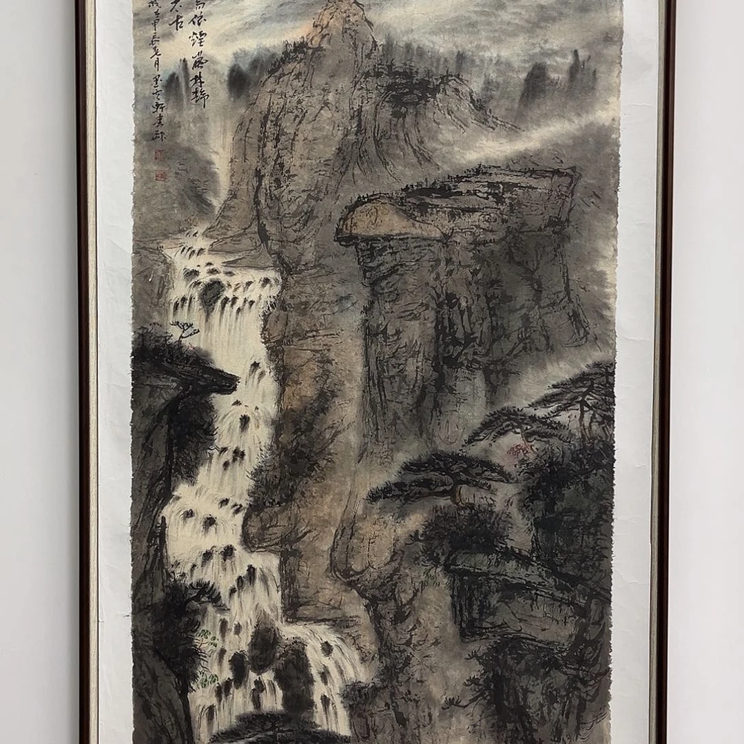 国画艺术家真人手绘