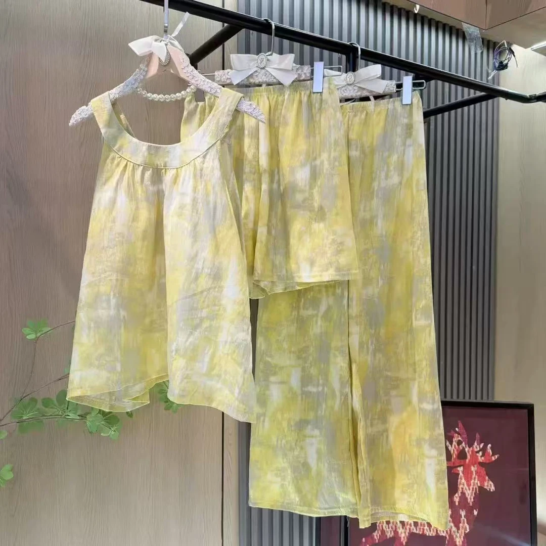 【025三件套】夏季新款睡衣新款来袭，品牌尾货~