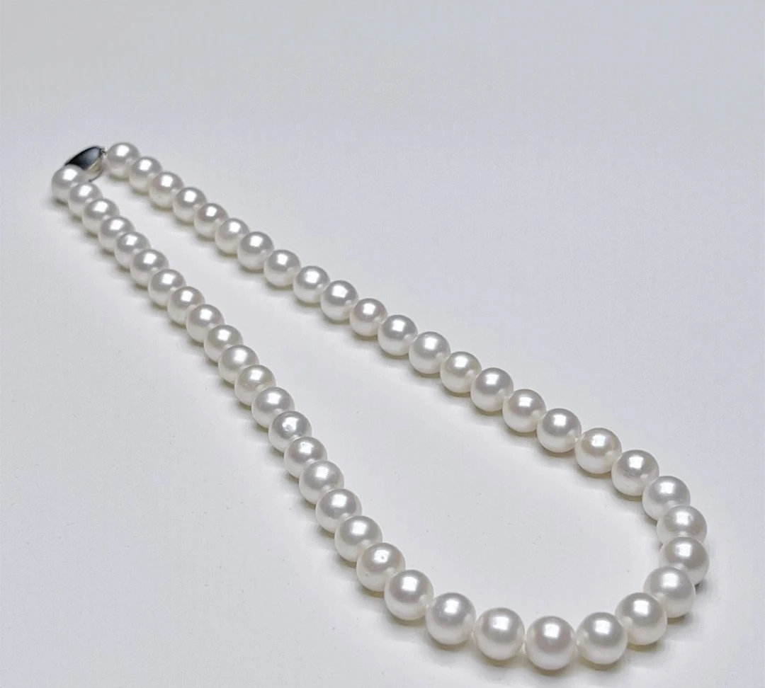 【珍辉珠宝】月光女神(天女光  极光  无核）S925银淡水珍珠6.5-8mm