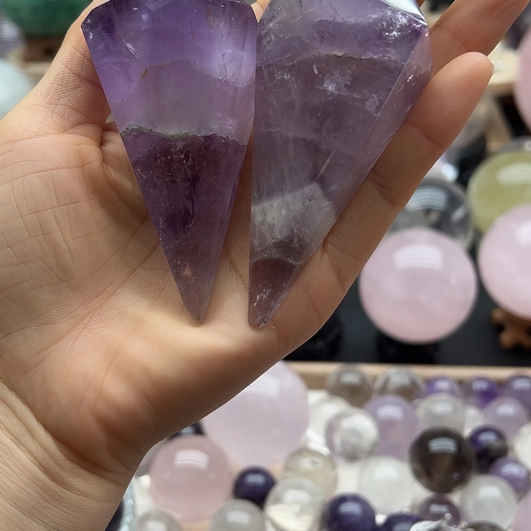天然水晶球柱未镶嵌水晶