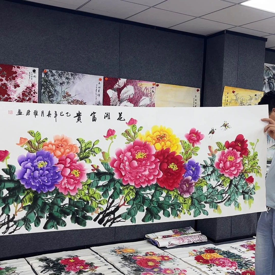 她家都是手绘作品