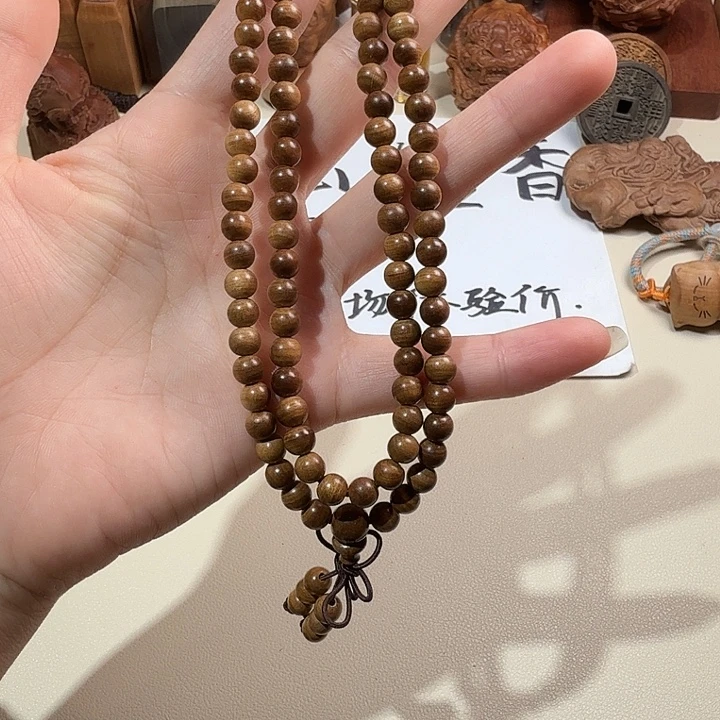 檀香木印度迈索尔老山檀香黑肉0.6/108横纹沉水微瑕