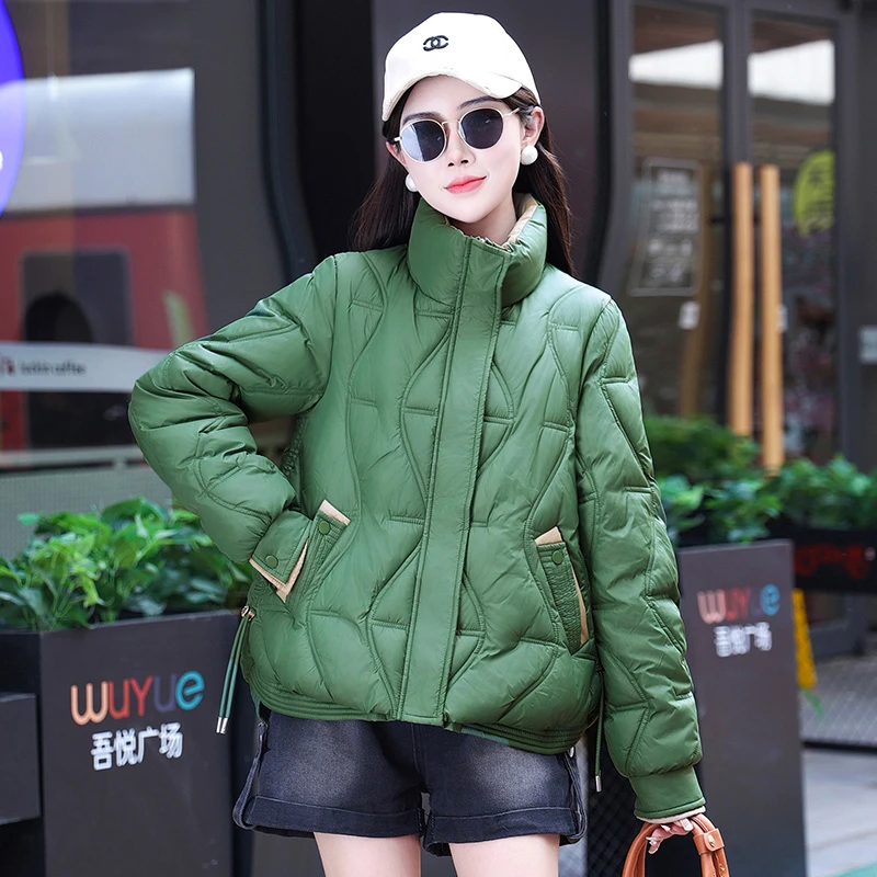 【双11好物】618冬季新款时尚百搭韩版高级感保暖棉袄外套女装棉服