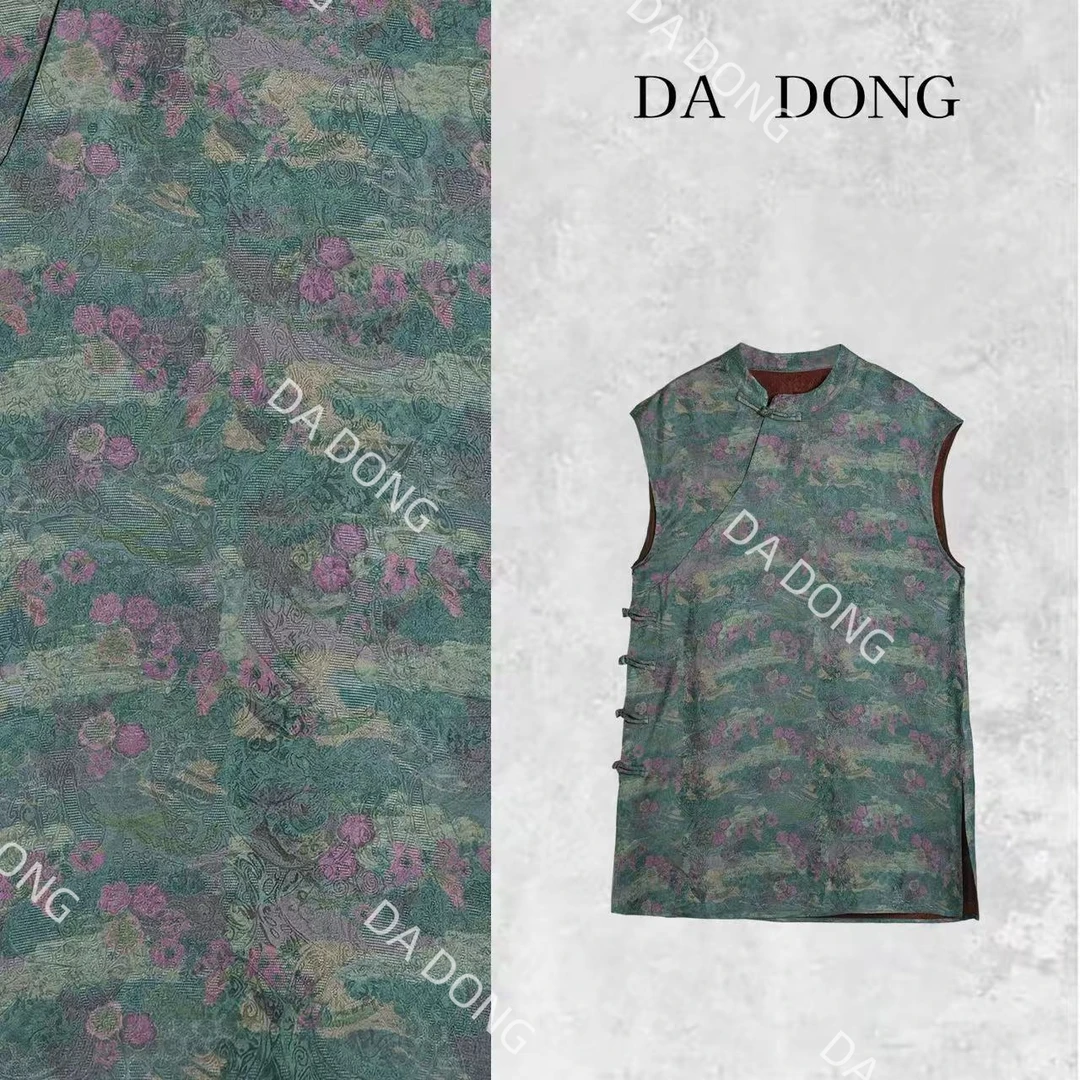 百花--中式国风气质时尚洋气碎花夏季复古显白休闲显瘦轻奢裙子