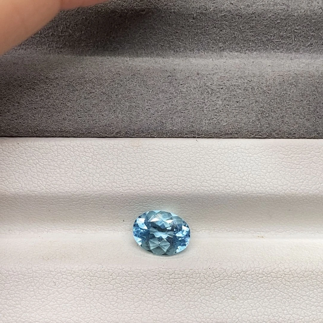 海蓝宝石裸石1.73克拉天然圣玛利亚海蓝宝