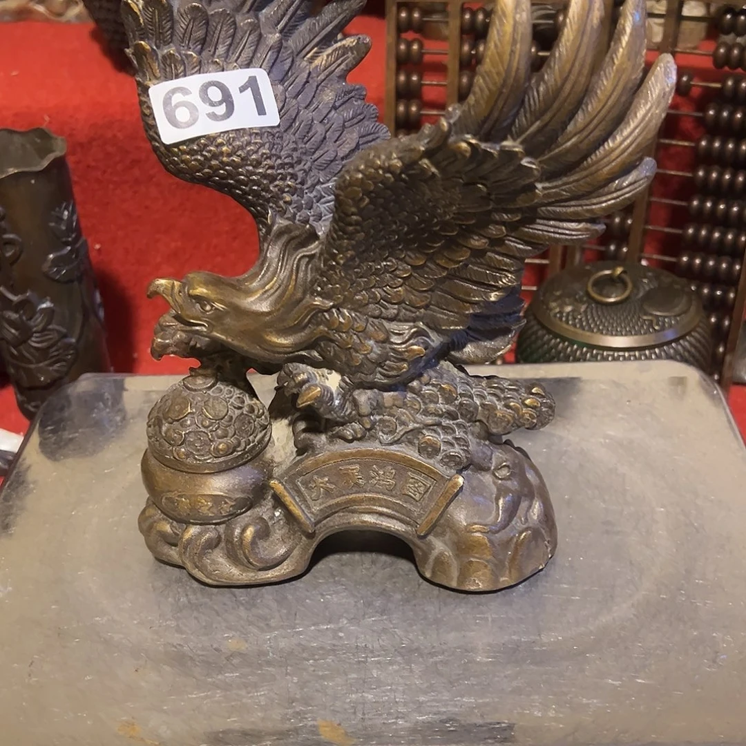 黄铜摆件，文房摆件