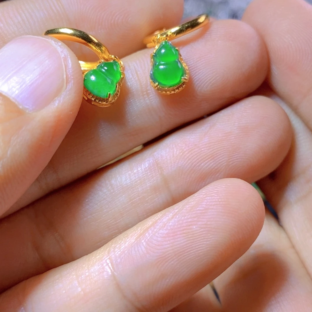 翡翠银S925镶嵌颈饰天然翡翠