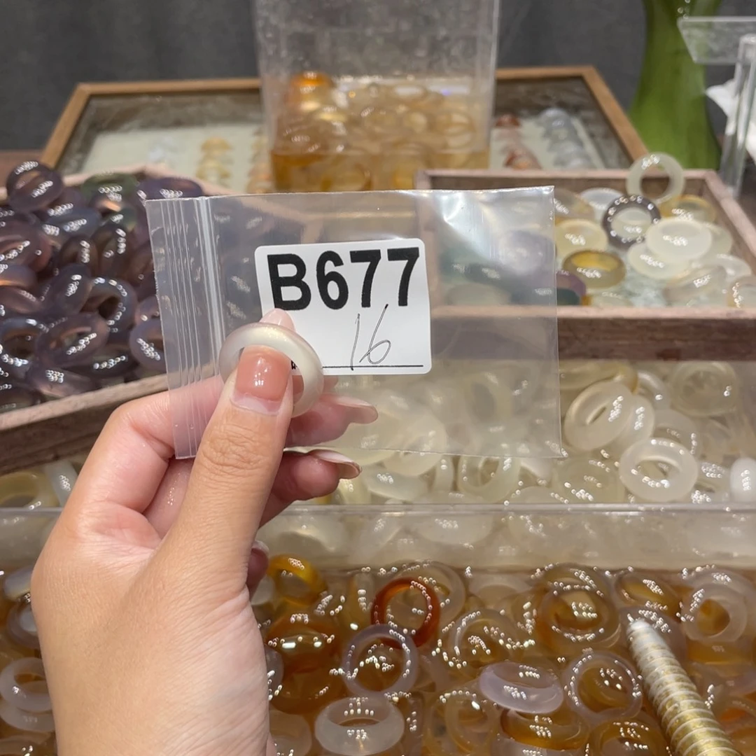 玛瑙/玉髓未镶嵌戒指677