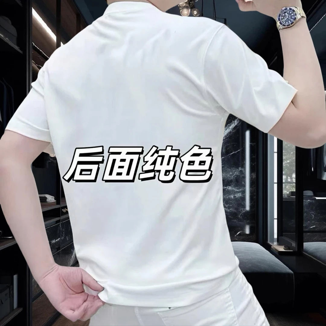 T恤标准版青少年修身日常男装修身型运动潮流短袖时尚