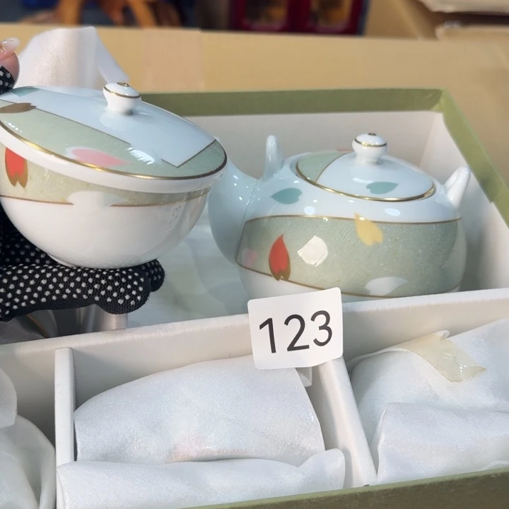 柒喜瓷器真好看 保真无假货很好看的茶壶套装