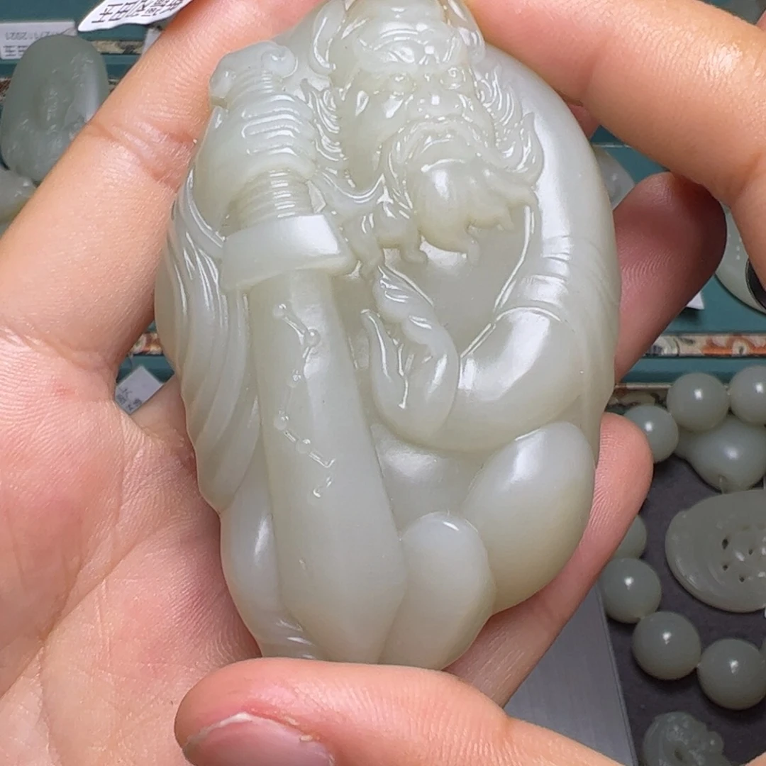 和田玉颈饰未镶嵌洪*