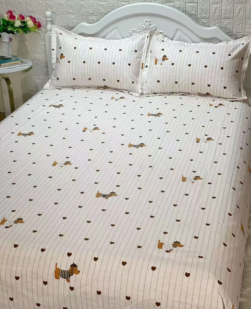 水洗粗布三件套夏季新款