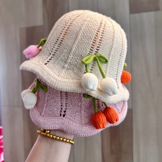 婴儿帽子夏季薄款宝宝遮阳帽公主防晒透气洋气太阳帽外出盆帽