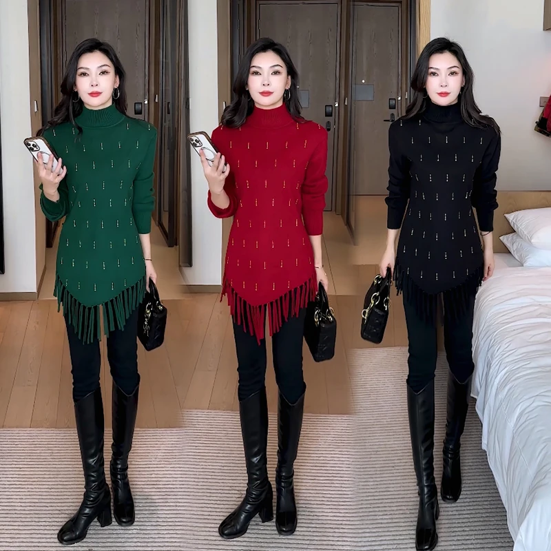 秋冬毛衣2025新款今年流行时尚百搭洋气爆款显瘦春秋打底针织上衣