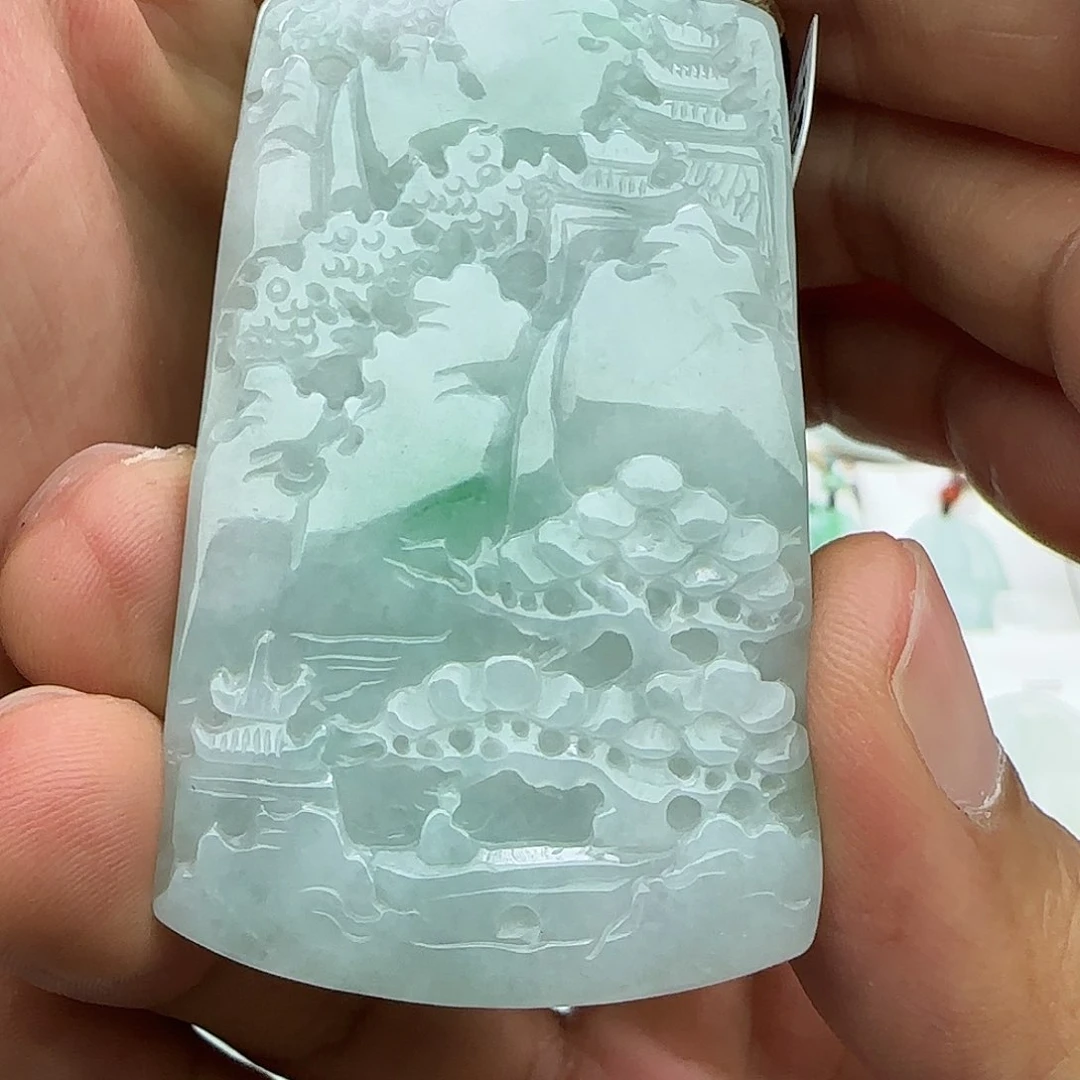 翡翠未镶嵌颈饰翡翠