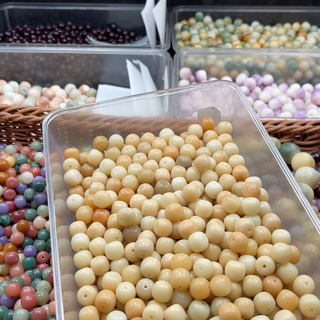 白玉菩提吊坠大**顺A/12mm/380颗锅底