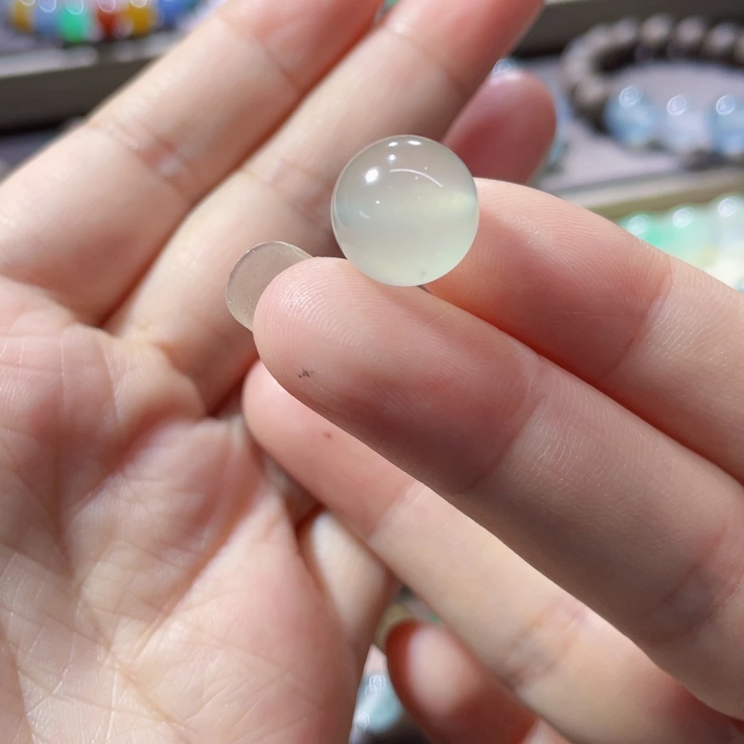 翡翠未镶嵌手链雪梨黄