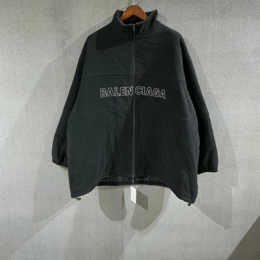 99新 Balenciaga/巴黎世家 （pm）字母logo羊毛外套 54码/2524