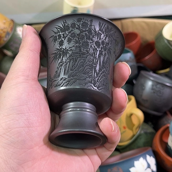 茶杯紫砂全手工紫砂主人杯