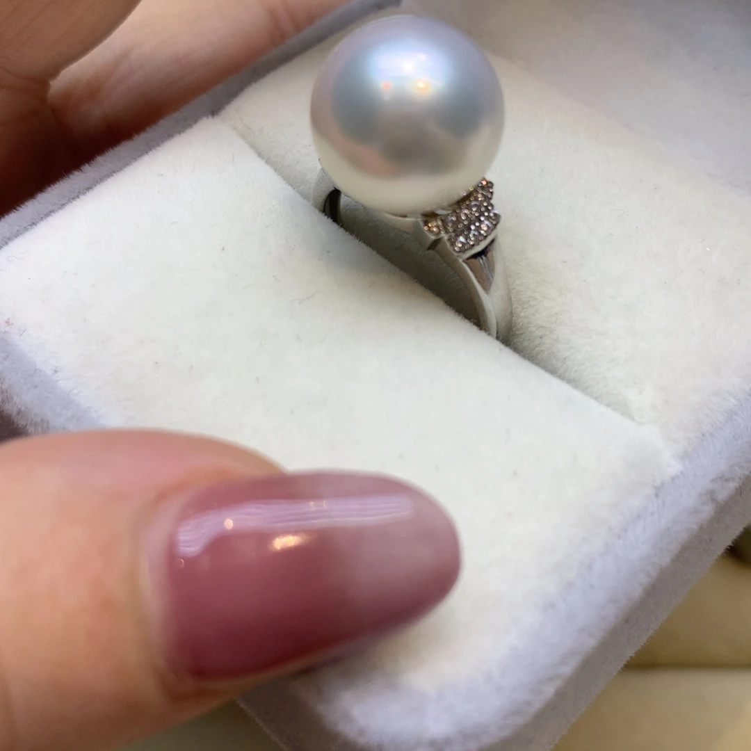 未镶嵌戒指海水珍珠